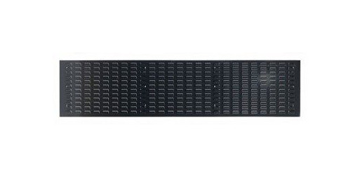 ADB Schlitzplatte, waagerechte Kiemenschlitzung, L1975xB456mm, Farbe grau, RAL 7016, 23078