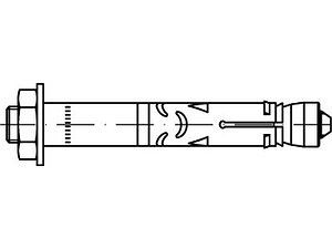 ART 88592 FISCHER-Hochleistungsanker galvanisch verzinkt, FH II 10/ 10 B VE=S (50 Stück)