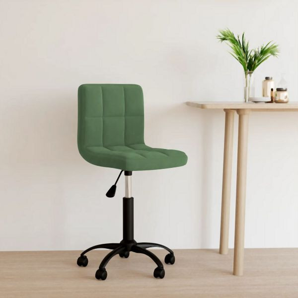 vidaXL Bürostuhl Drehbar Dunkelgrün Samt, verstellbar, 334359