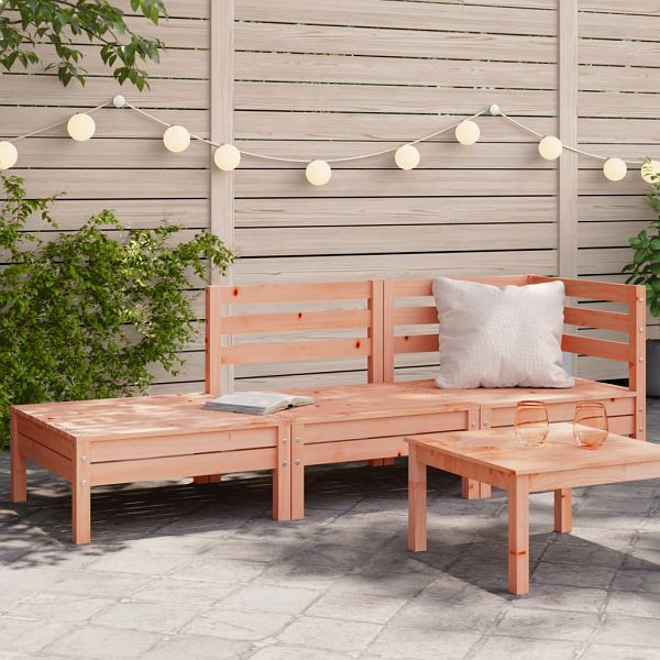 vidaXL Gartensofa 3-Sitzer Massivholz Douglasie, 838045
