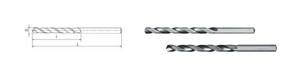 ELMAG HSS Co5-Spiralbohrer DIN 340, Ø 7,5 mm (lang), 70713