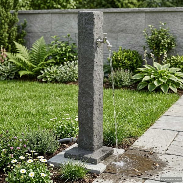 vidaXL Garten-Tanker Anthrazit 26 x 26 x 98 cm PE, 42033399