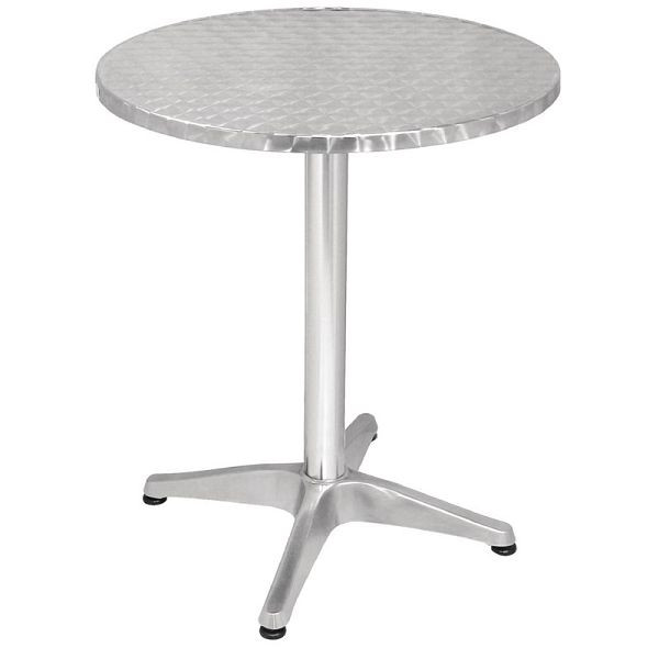 Bolero runder Bistrotisch Edelstahl 1 Bein, 60 cm, U425