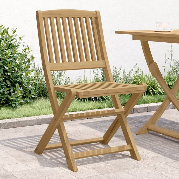 vidaXL Gartenstühle 4 Stück Klappbar 57x49x90 cm Massivholz Akazie, 365744