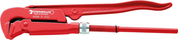 STAHLWILLE Schweden-Rohrzange Nr.6556 Größe 1 Länge 320 mm Maulweite max.44 mm Kopf rot lackiert Griffe rot lackiert, 65560310