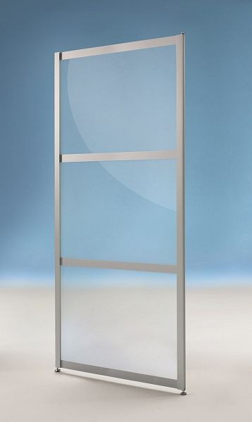 BST Einzelwand Typ C, 3-teilige Optik, ESG-Klarglas, 985x24x1900mm, SCREEN C90019-SG