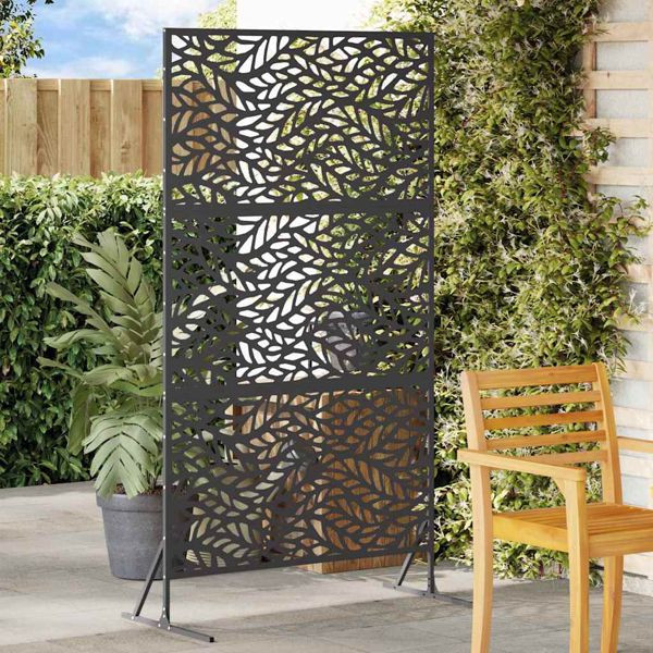 vidaXL Sichtschutz Schwarz 100 x 50 x 180 cm Stahl, 868556