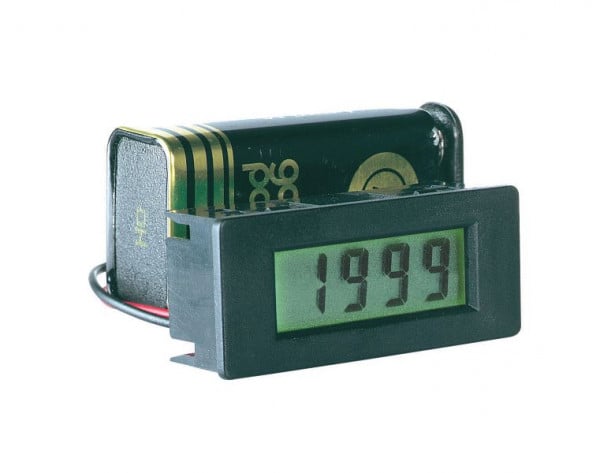 PeakTech LCD Voltmeter-Einbaumodul, 8 mm Ziffernhöhe mit Hintergrundbeleuchtung, VE: 30 Stück, LDP-340
