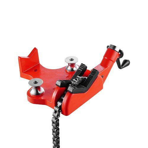 VEVOR Kettenrohrschraubstock, Rohrkapazität 12,7-203,2 mm, 880 mm Kette & Gusseisenbasis, Industriequalität, GLHQ128INCHHNDXLZV0
