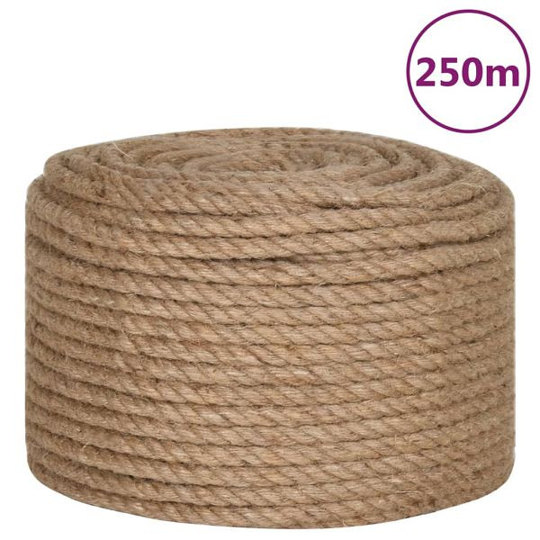 vidaXL Seil 100 % Jute 10 mm 250 m, 143795