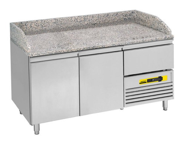 NordCap Pizzakühltisch PT 2-C, für EN 600 x 400 mm, steckerfertig, Umluftkühlung, 46711106042-0-N-0