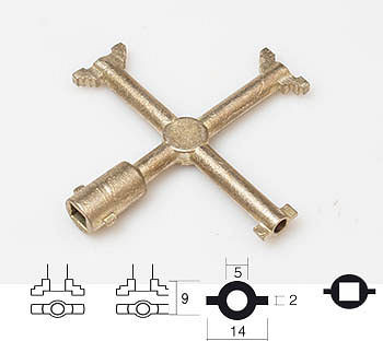 Lemp Mast-und Schaltschrankschlüssel für Schaltzelle, 121610