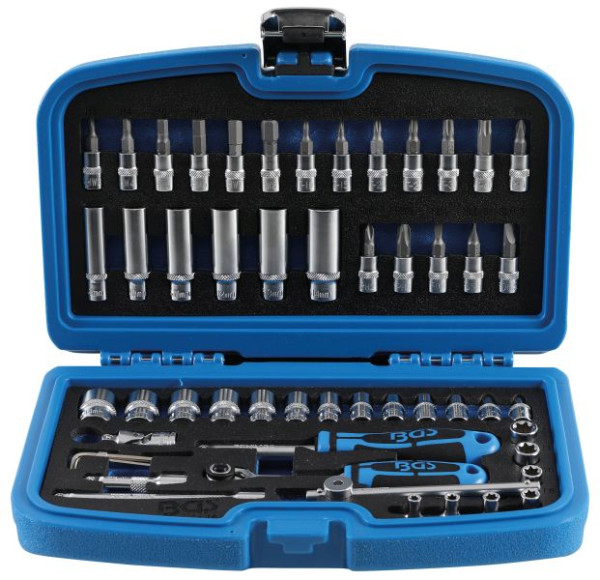 BGS Steckschlüssel-Satz, Antrieb 6,3 mm (1/4"), 53-teilig, 2148