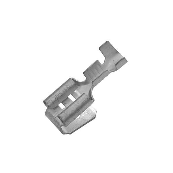 Haupa Flachsteckhülse mit Abzweig, Messing verzinnt, 0,5-1,0 mm²/6,3x0,8, VE: 200 Stück, 280090