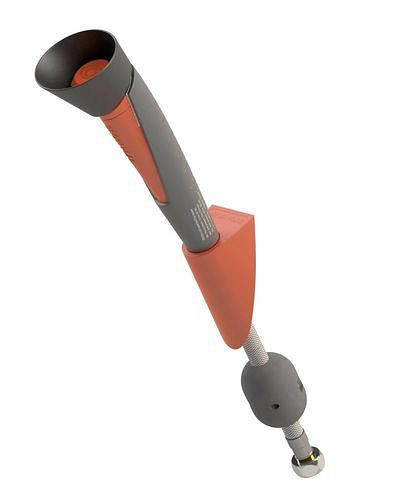 B-SAFETY Hand-Augendusche mit 1 Brausekopf, rot/schwarz, Wandmontage Durchführung, DVGW, 306246