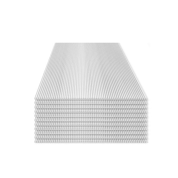 HOME DELUXE Hohlkammerstegplatten Polycarbonat Doppelstegplatten VARUS, VE: 14 Stück, 31589