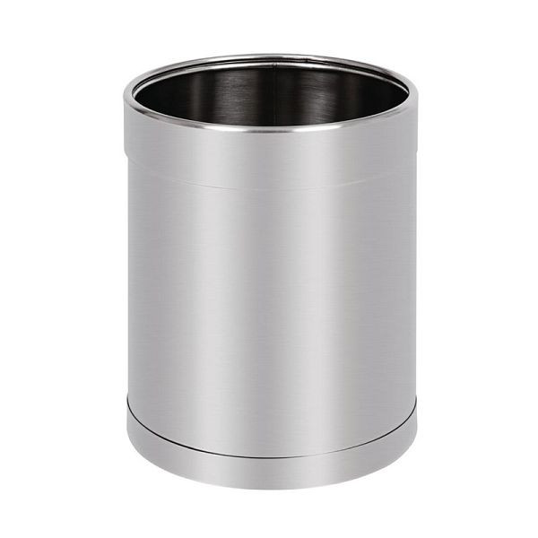 Bolero Papierkorb in Edelstahl 10,2 L, für Hotel- und Gästezimmer, CF130
