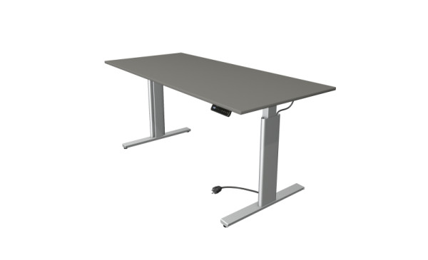 Kerkmann Sitz-/Stehtisch Move 3 silber, B 1800 x T 800 mm, elektrisch höhenverstellbar von 720-1200 mm, grafit, (Montage), 10233312-1