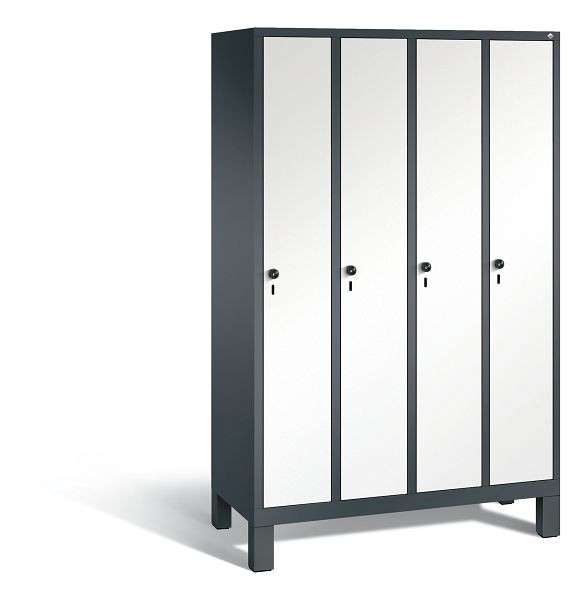 C+P Spind Evolo, 4 Abteile, H1850xB1190xT500 mm, Anthrazit/HPL Weiß, 48010-40 S10947