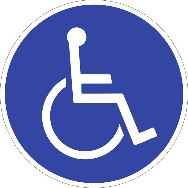 Moedel Rollstuhlfahrer, Aluminium, Ø 315 mm, 52188, 4060081003730