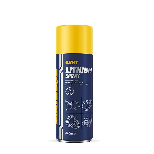 MANNOL Lithium Spray, VE: 400 ml, 9881, 4036021988108
