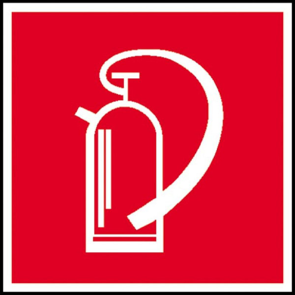 Stein HGS Brandschutzschild, Feuerlöscher, 150 x 150 mm / Folie, selbstklebend, 38.2703