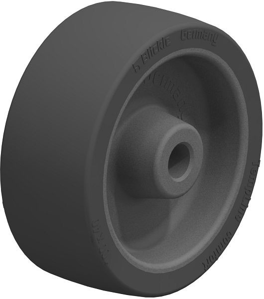 Blickle POSI 100/12G Rad aus Silikon-Gummi, Schwarz, 744368