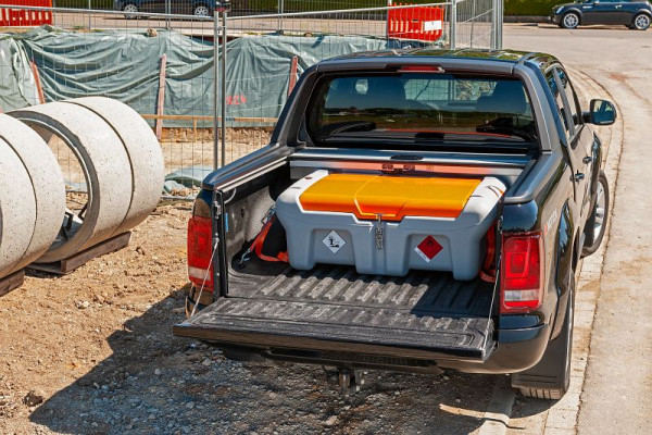 Cemo Dieseltank-Mobil Easy 220 l Pick-up mit Elektropumpe CENTRI SP 30 12 V, 30 l/min, AZV und Klappdeckel, 11250