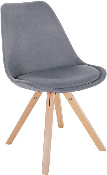 CLP Stuhl Sofia Stoff Square, hellgrau, 321639, 4251756485504