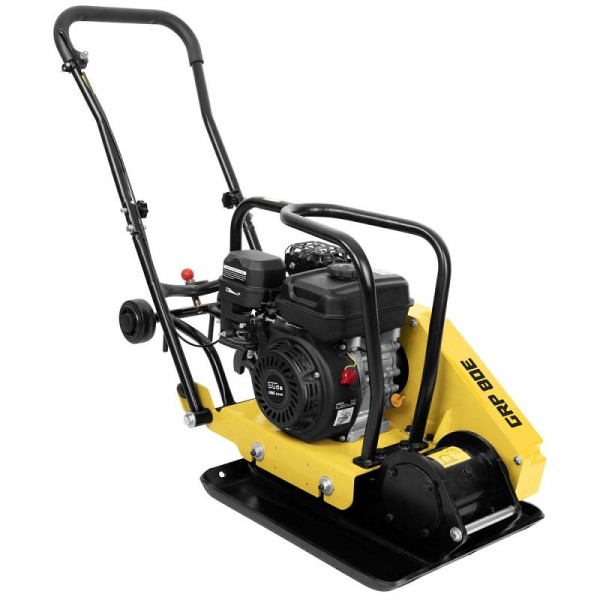 Güde Rüttelplatte GRP 80E, Inkl. Fahrwerk und Zündkerzenstecker, 14 kN, 55578