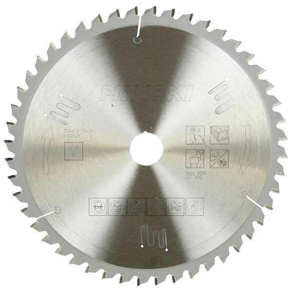 HiKOKI TCT Kreissägeblatt Holz 255X30 Z48 Flach- / Wechselzahn, 4100024