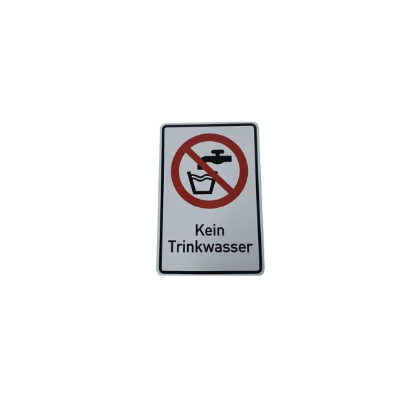 ewuaqua Verbotsschild mit Text Verbotsschild (Kein Trinkwasser), 10537