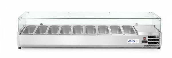 Arktic Aufsatzkühlvitrine 9x GN 1/3, LxBxH: 2006x395x430 mm, 232996
