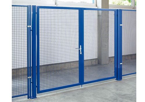 TTS Trennwandsystem 9200, Doppelflügeltor, B 2500, H 2000 mm, ultramarinblau, 285259