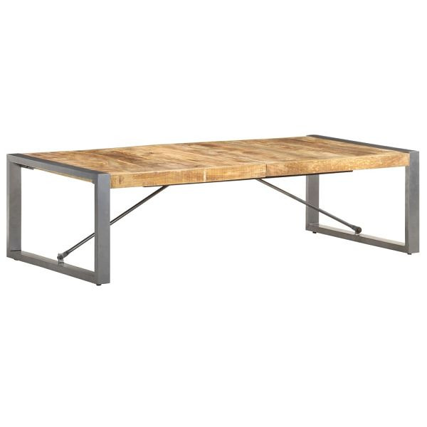 vidaXL Couchtisch 140x70x40 cm Raues Mangoholz, Top-Qualität, 321587
