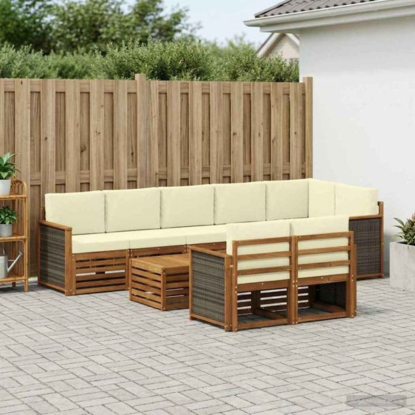 vidaXL Sofagarnituren Massivholz Akazie, 3384526, 8721288692658
