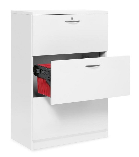 Deskin Hängeregistraturschrank MULTI M, Dekor weiß, B 800 x H 1145 x T 420 mm, 291550