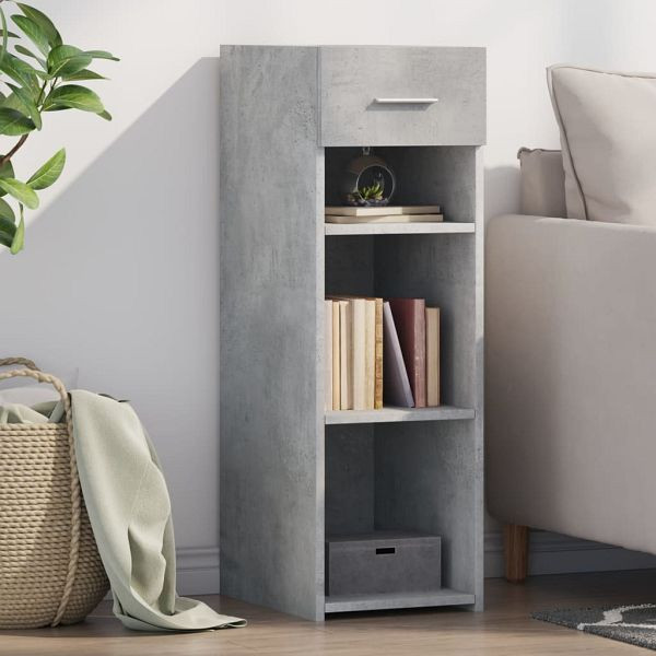 vidaXL Sideboard Betongrau 30x42,5x93 cm Holzwerkstoff, 846309