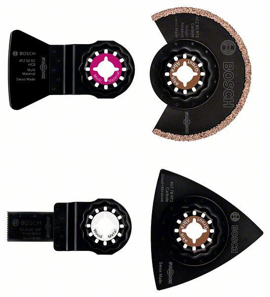 Bosch Starlock Fliesen-Set für Multifunktionswerkzeuge, 4-teilig, 2608661695