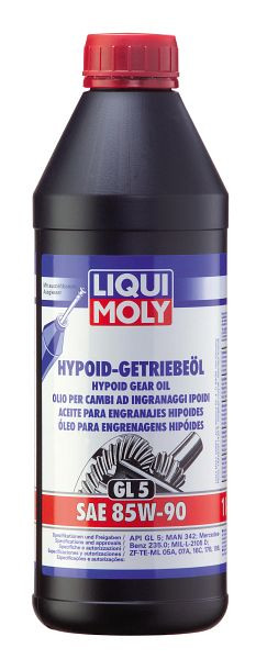 LIQUI MOLY Hypoid-Getriebeöl (GL5) SAE 85W-90, VE: 6 Stück à 1 Liter, 1035