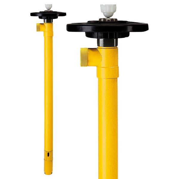 LUTZ Pumpwerk, aus PP, 1200 mm, mit Welle (Hastelloy C) und Laufrad, 309541