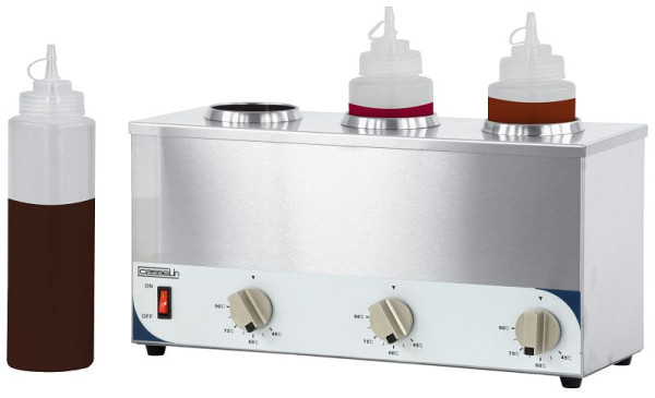 Casselin Saucenwärmer 3-fach, Gehäuse aus Edelstahl, CCS3, 3611630018685