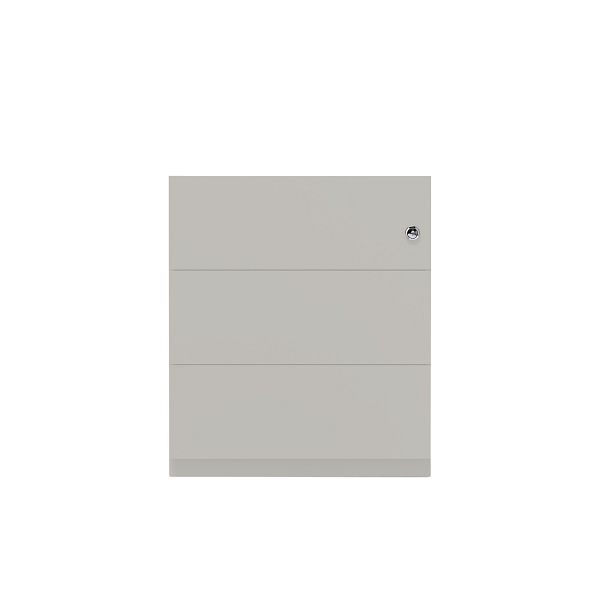 Bisley Rollcontainer Note™, 3 Schubladen, Tiefe 565 mm, Griffleiste, 667 york, NWA59M7SSS667