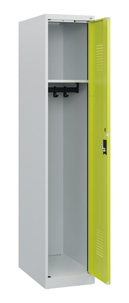C+P Spind Evolo PLUS, Sockel, 1 Abteil, 1630x300x500mm, 7035/0024, Zylinderschloss, 0490205-10 S10042