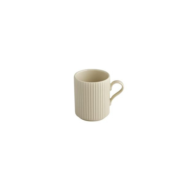 APS Kaffeebecher THE GRID - Porzellan, Ø 7,5 cm, 240 ml, Farbe sand, stapelbar, 19025