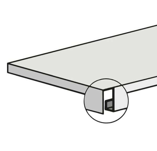 hofe Stahlboden (Rohrregal) 1025x400x40x1.00 mm, lichtgrau, K10254