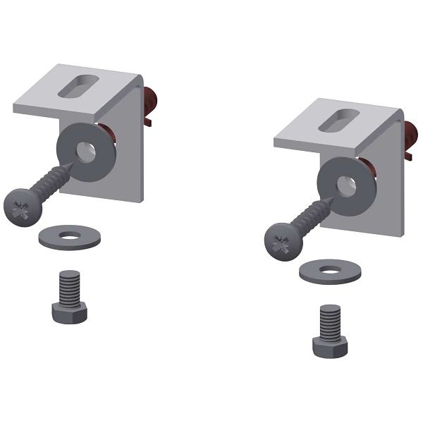 KWC Abzugsicherungs-Set, VARIUS, Aluminium, weiß, für Waschtische aus MIRANIT, 2030051369