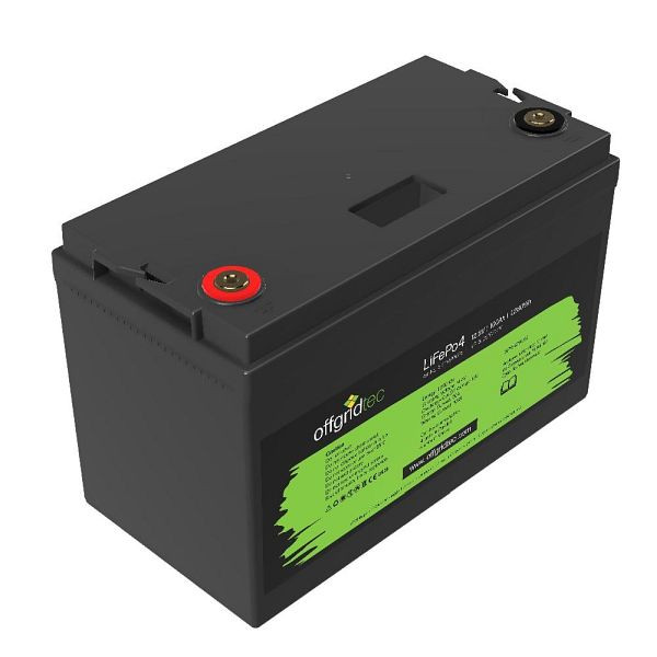 Offgridtec LiFePo4 Akku 12/100 12,8V 100Ah BMS integriert 1280Wh, 2-01-020685