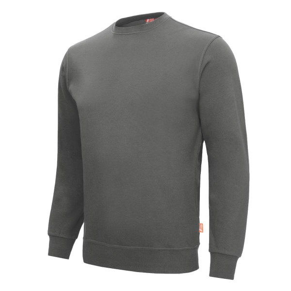 NITRAS MOTION TEX LIGHT, Pullover, 70% Baumwolle / 30% Polyester, 300 g/qm, STANDARD 100 by OEKO-TEX®, Größe: 4XL, Farbe: grau, VE: 15 Stück, 7015-1200-4XL