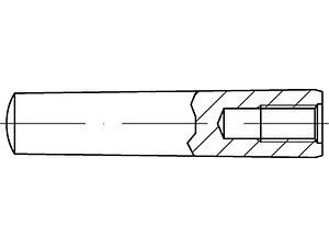 Kegelstifte DIN 7978 Stahl A 6 x 80 VE=S (25 Stück)